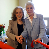 Sandra Alcosser with Sarah B. Marsh-Rebelo (
